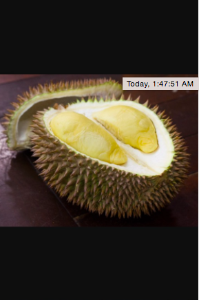 Durian. Gab's favorite!